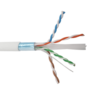 23AWG 0.57mm FTP Cat6 गिगाबिट ईथरनेट केबल्स