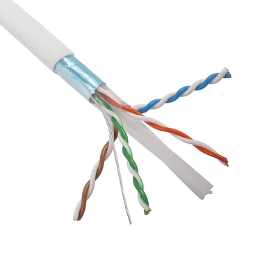 23AWG 0.57mm FTP Cat6 गिगाबिट ईथरनेट केबल्स
